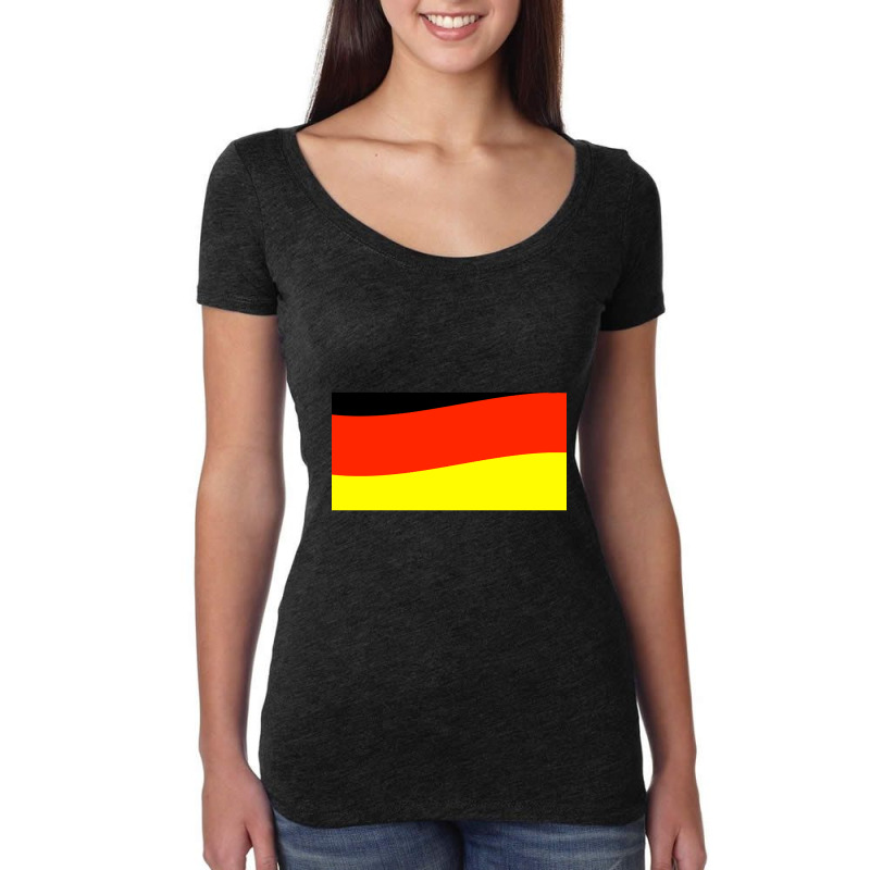 Germany Flag Women's Triblend Scoop T-shirt by Rios Arevalo | Artistshot