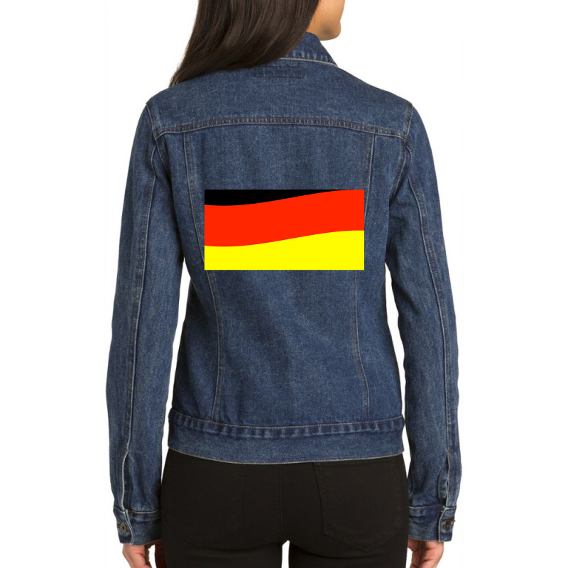 Germany Flag Ladies Denim Jacket by Rios Arevalo | Artistshot