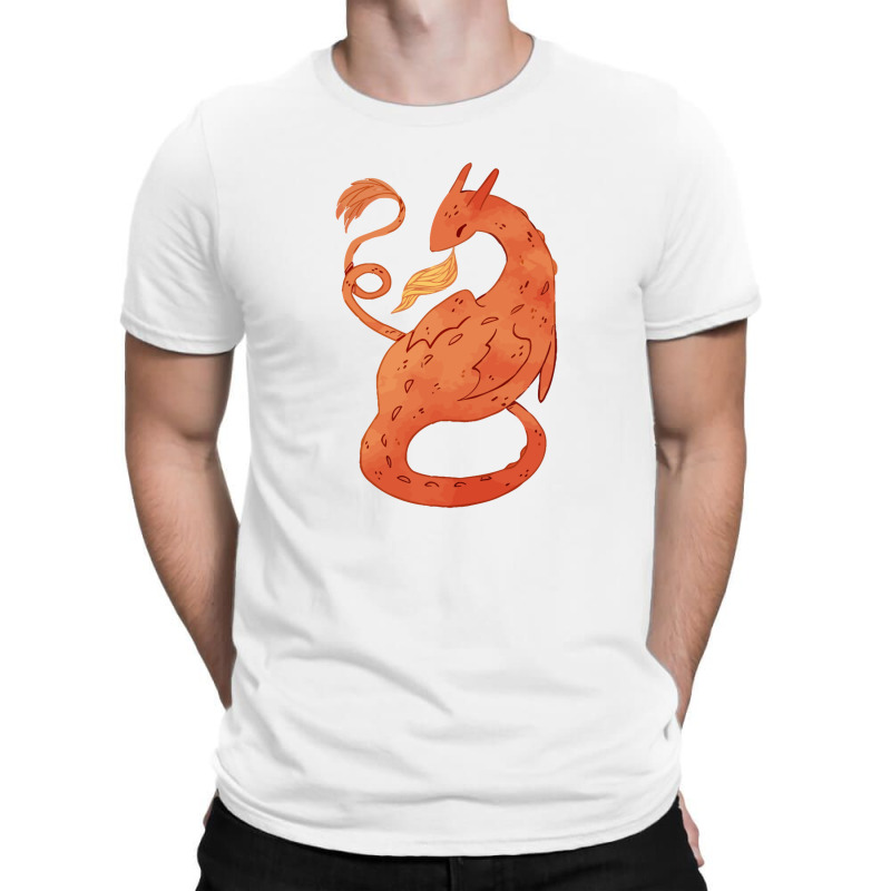 Orange Dragon T-shirt | Artistshot