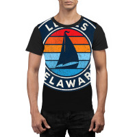 Lewes Delaware De Vintage Sailboat Retro 70s Graphic T-shirt | Artistshot