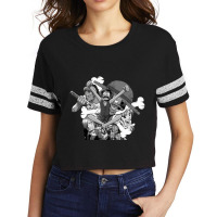 Anime Black And White Scorecard Crop Tee | Artistshot