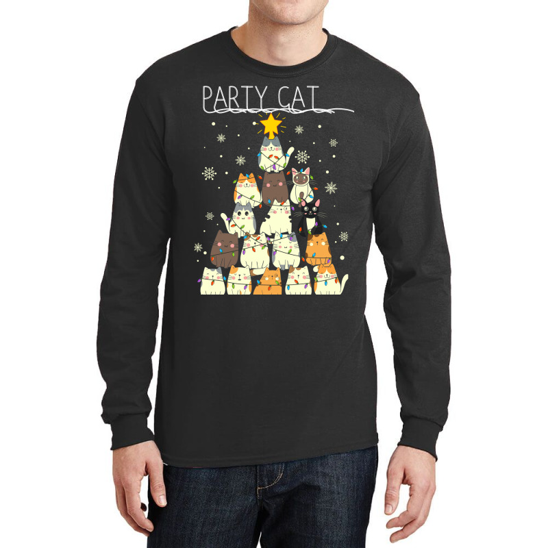 Funny Party Cat Long Sleeve Shirts | Artistshot