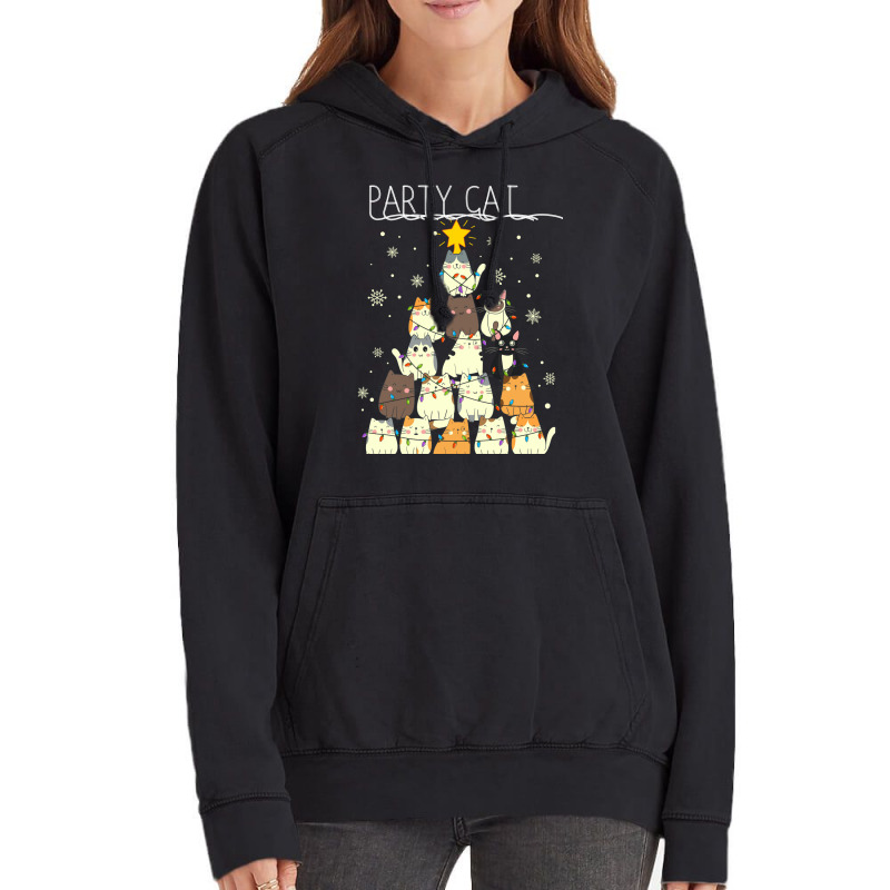 Funny Party Cat Vintage Hoodie | Artistshot