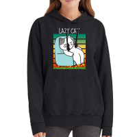 Funny Lazy Cat Vintage Hoodie | Artistshot