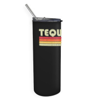 Tequesta Fl Florida City Home Roots Retro 70s 80s Skinny Tumbler | Artistshot