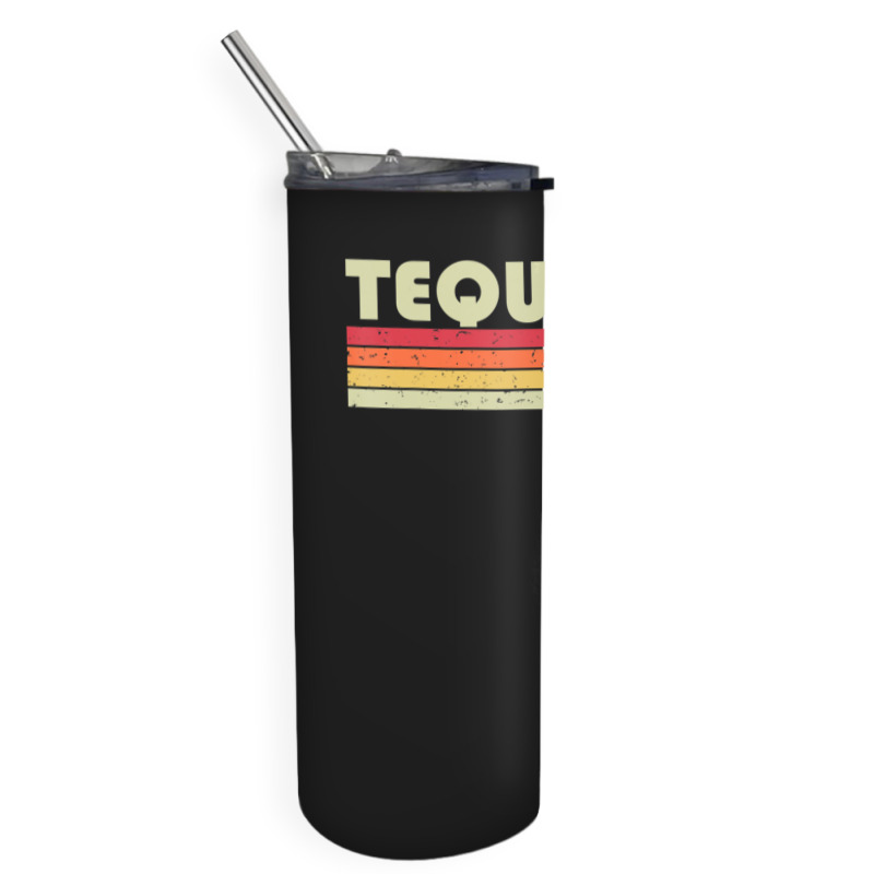 Tequesta Fl Florida City Home Roots Retro 70s 80s Skinny Tumbler | Artistshot