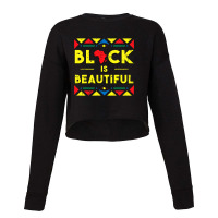 Black History  Black Is Beautiful African Colors Gift Cropped Sweater | Artistshot