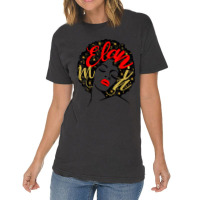 Gifts Afro Diva Ethnic Black Girl Magic Red Lips Melanin _001 Vintage T-shirt | Artistshot