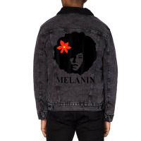 Gifts Afro Diva Ethnic Floral Black Girl Magic Melanin Unisex Sherpa-lined Denim Jacket | Artistshot