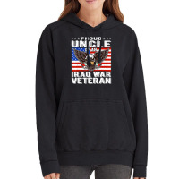 Limited Edition Mens Proud Uncle Of Iraq Veteran Patriotic Military Fa Vintage Hoodie | Artistshot