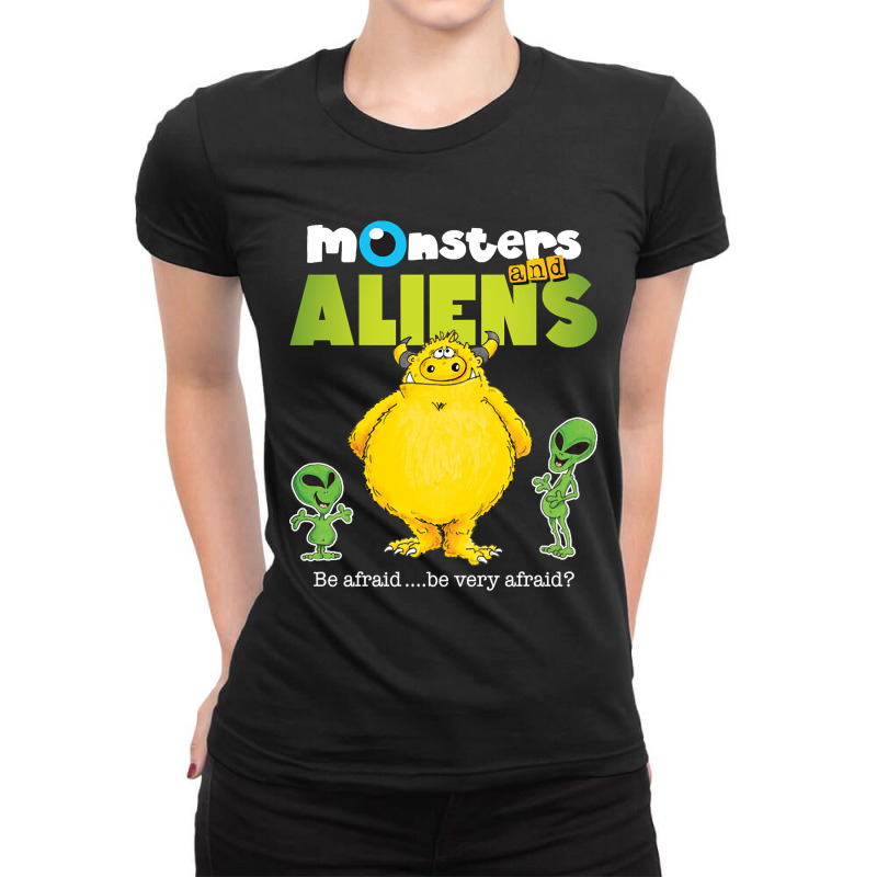 Limited Edition Monsters & Aliens V3 Ladies Fitted T-Shirt by Box Bingham | Artistshot