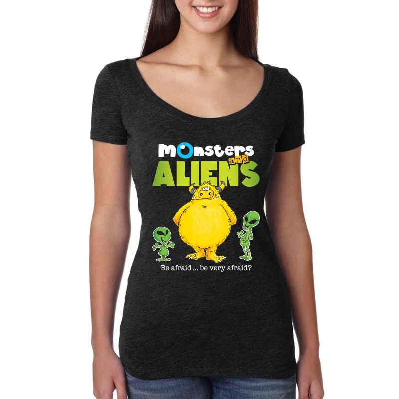 Limited Edition Monsters & Aliens V3 Women's Triblend Scoop T-shirt by Box Bingham | Artistshot