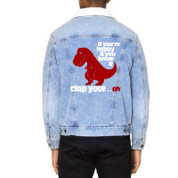 T Rex Clap Your Oh Unisex Sherpa-lined Denim Jacket | Artistshot