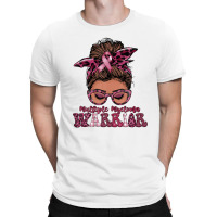 Black Women Messy Bun Multiple Myeloma Warrior Gifts T-shirt | Artistshot