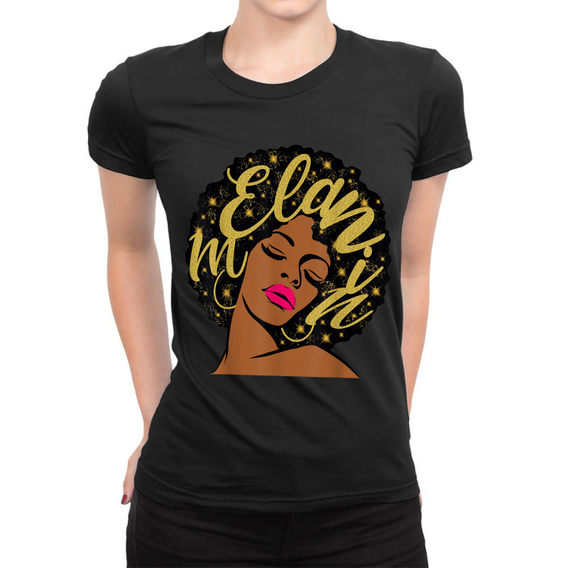 Gifts Stars Ethnic Lips Afro Diva Black Girl Magic Melanin Ladies Fitted T-Shirt by KYLEEORGE | Artistshot