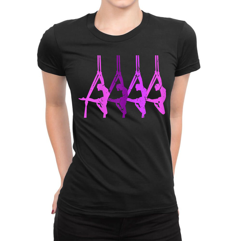 Aerial Gymnastic Aerialist Silks Dancer T Shirt Ladies Fitted T-Shirt by deemerx8lmshare | Artistshot