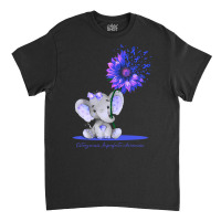 Limited Edition Osteogenesis Imperfecta Awareness Cute Elephant Sunflo Classic T-shirt | Artistshot