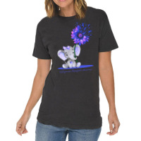 Limited Edition Osteogenesis Imperfecta Awareness Cute Elephant Sunflo Vintage T-shirt | Artistshot