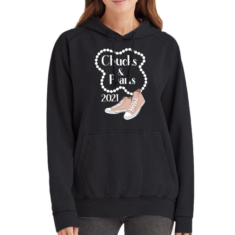 Chucks And Pearls 2021 Gift Vintage Hoodie | Artistshot