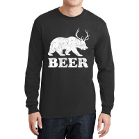 Beerbeardeerfunnygiftforbeerloversdrinkersmenwomen Long Sleeve Shirts | Artistshot