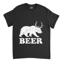 Beerbeardeerfunnygiftforbeerloversdrinkersmenwomen Classic T-shirt | Artistshot