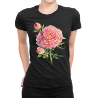 Hot Trend Peonies Ladies Fitted T-shirt | Artistshot