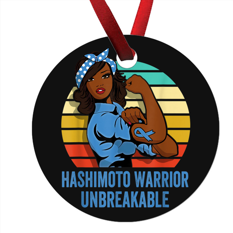 Hashimoto's Disease Warrior Shirt Unbreakable Ornament | Artistshot