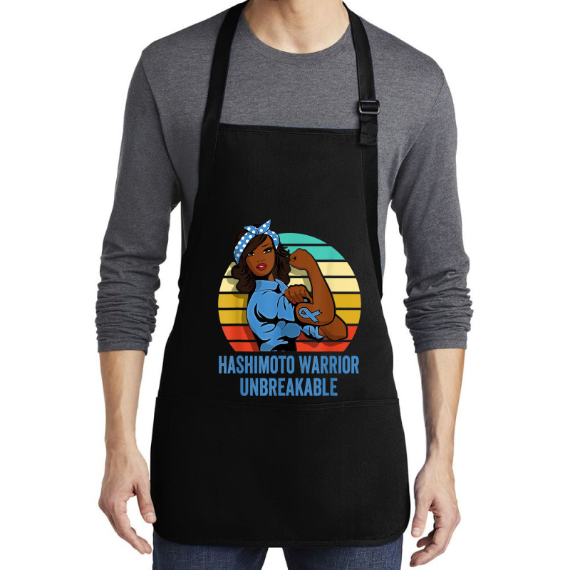 Hashimoto's Disease Warrior Shirt Unbreakable Medium-length Apron | Artistshot