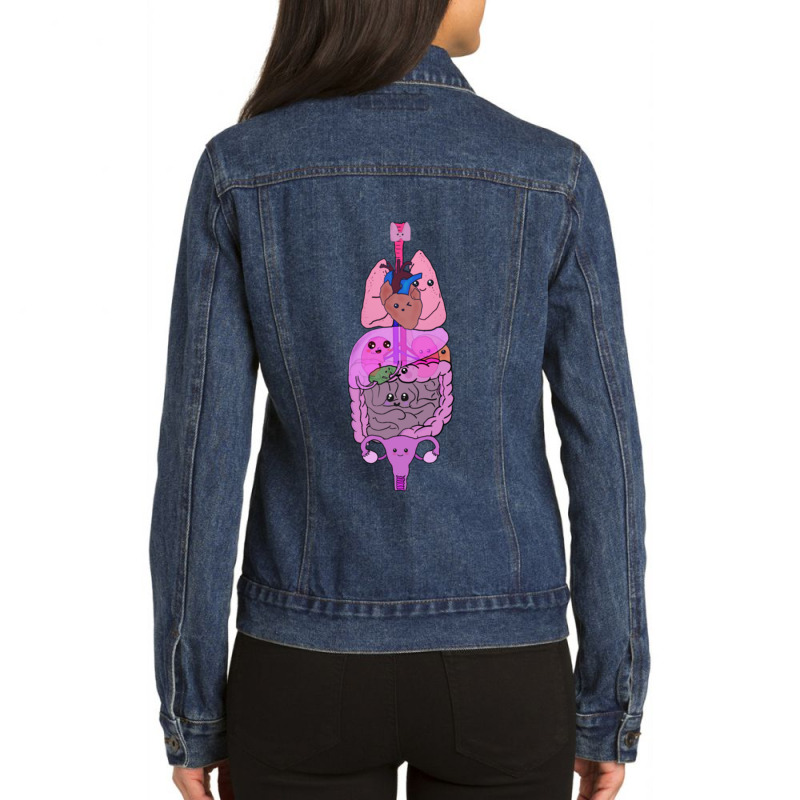 Cute Organs Ladies Denim Jacket by CHRISTYWOODS | Artistshot