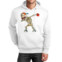 Dabbing Skeleton Valentine Day Love Heart Glasses Boys Mens Unisex Hoodie | Artistshot