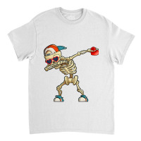 Dabbing Skeleton Valentine Day Love Heart Glasses Boys Mens Classic T-shirt | Artistshot