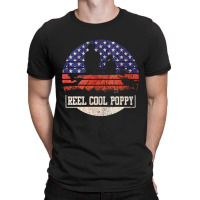 Mens Reel Cool Poppy Fish Fishing Usa    4th Of July Gifts 3 T-shirt | Artistshot