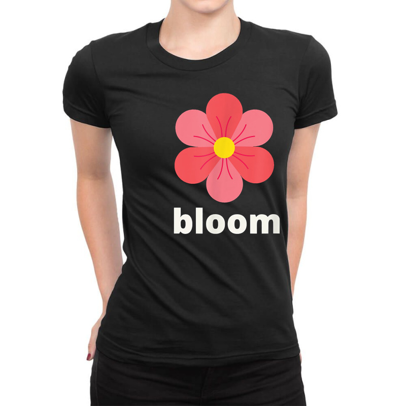 Colorful Flower Wildflower Cute Casual Botanical Bloom T Shirt Ladies Fitted T-Shirt by j83tytler | Artistshot