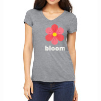 Colorful Flower Wildflower Cute Casual Botanical Bloom T Shirt Women's V-neck T-shirt | Artistshot