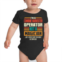 Combine Harvester Operator Funny Quote Retro Vintage T Shirt Baby Bodysuit | Artistshot