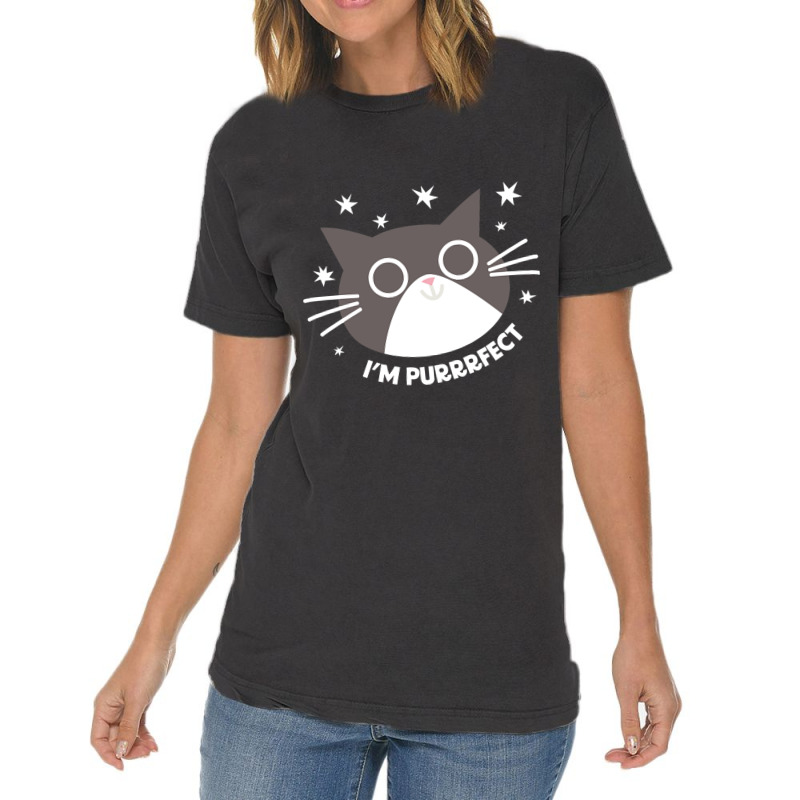 I'm Purrrfect!-tylqi Vintage T-shirt | Artistshot