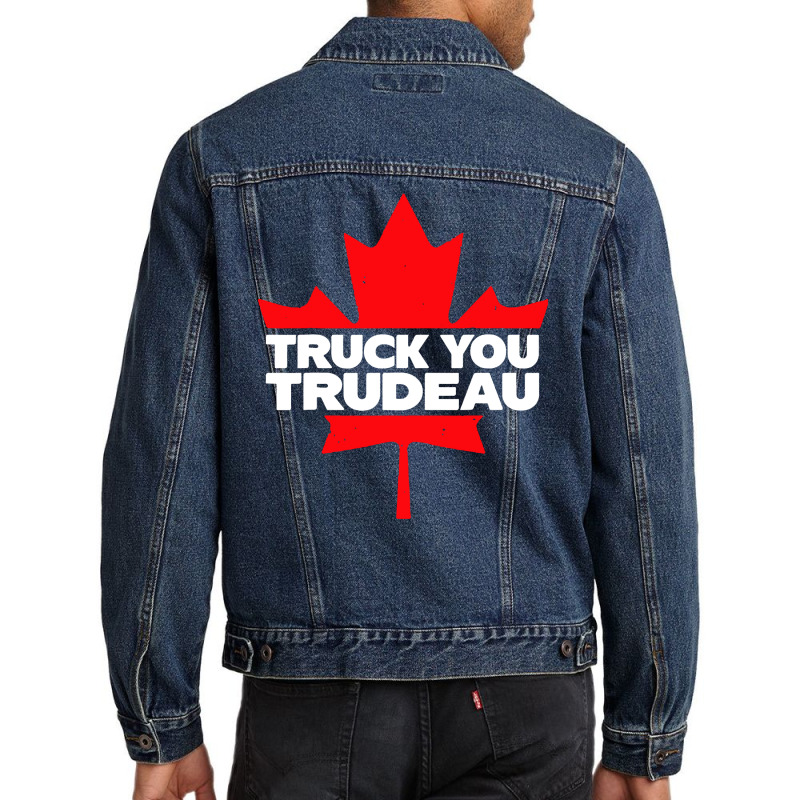 Truck You Trudeau Men Denim Jacket by Golden Store | Artistshot