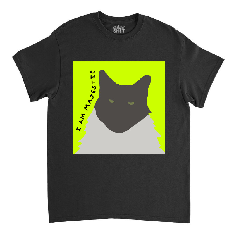 I Am Majestic Abstract Cat Classic T-shirt | Artistshot