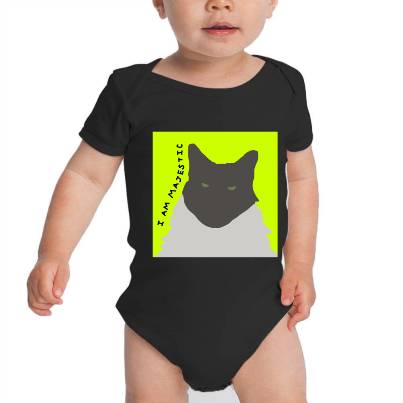 I Am Majestic Abstract Cat Baby Bodysuit | Artistshot