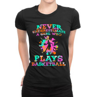 Basketball Player  Hoops Streetball Baller Basketball Girls Ladies Fitted T-shirt | Artistshot