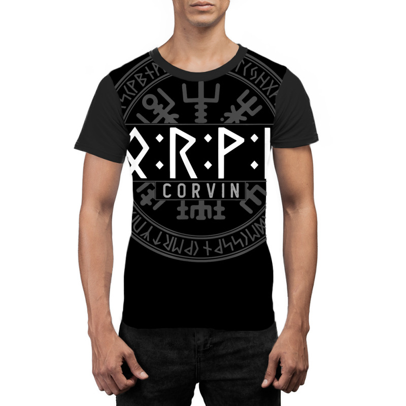 Corvin In Futhark Runes Viking T Shirt Graphic T-shirt | Artistshot