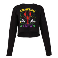 Crawfish Crew Seafood Festival Food Parade Mardi Gras Cropped Sweater | Artistshot