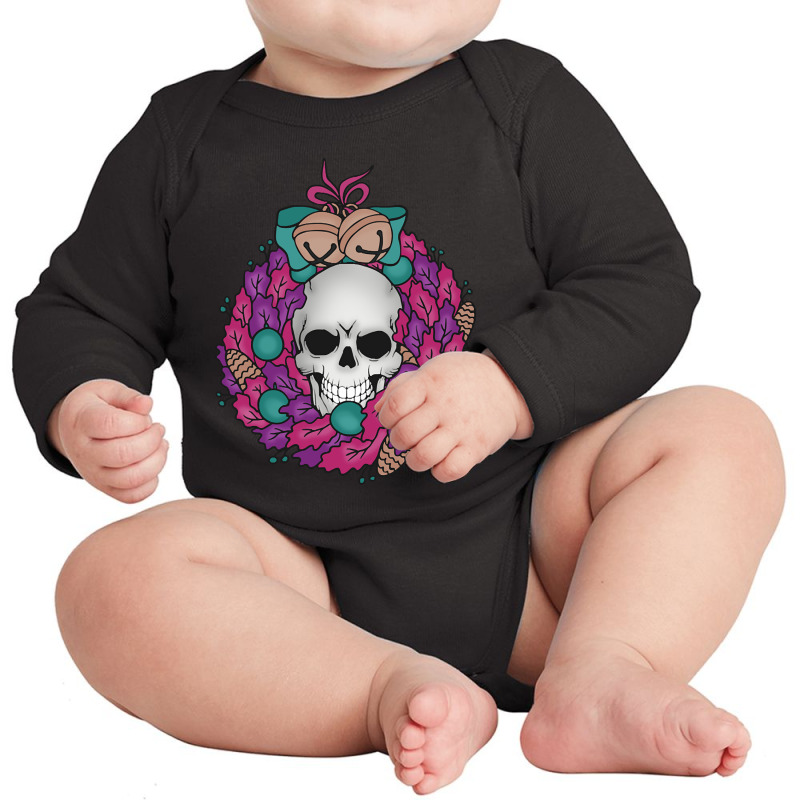 Limited Edition Have A Creepy Christmas Long Sleeve Baby Bodysuit by Sierra Dennis | Artistshot