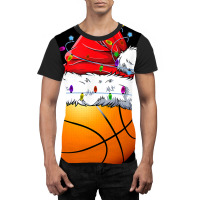 Basketball Santa Christmas Pajamas Sport Boys Men Funny Xmas Graphic T-shirt | Artistshot