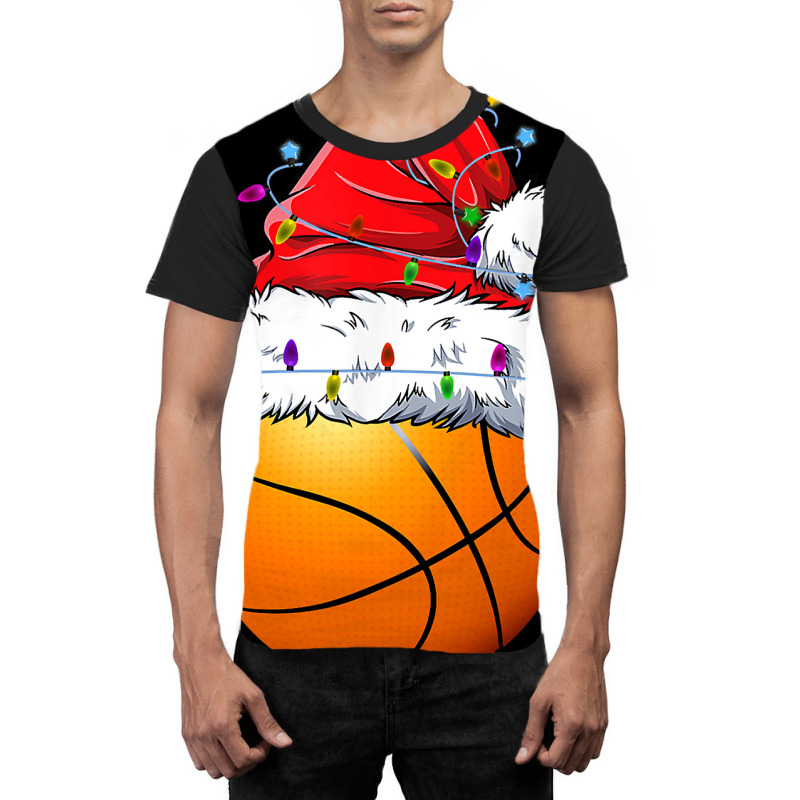 Basketball Santa Christmas Pajamas Sport Boys Men Funny Xmas Graphic T-shirt by Davidartist | Artistshot