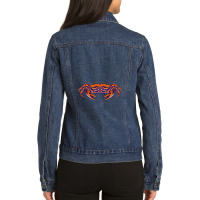 Crab Ladies Denim Jacket | Artistshot