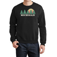 Michigan Mi Vintage Retro 70s Crewneck Sweatshirt | Artistshot