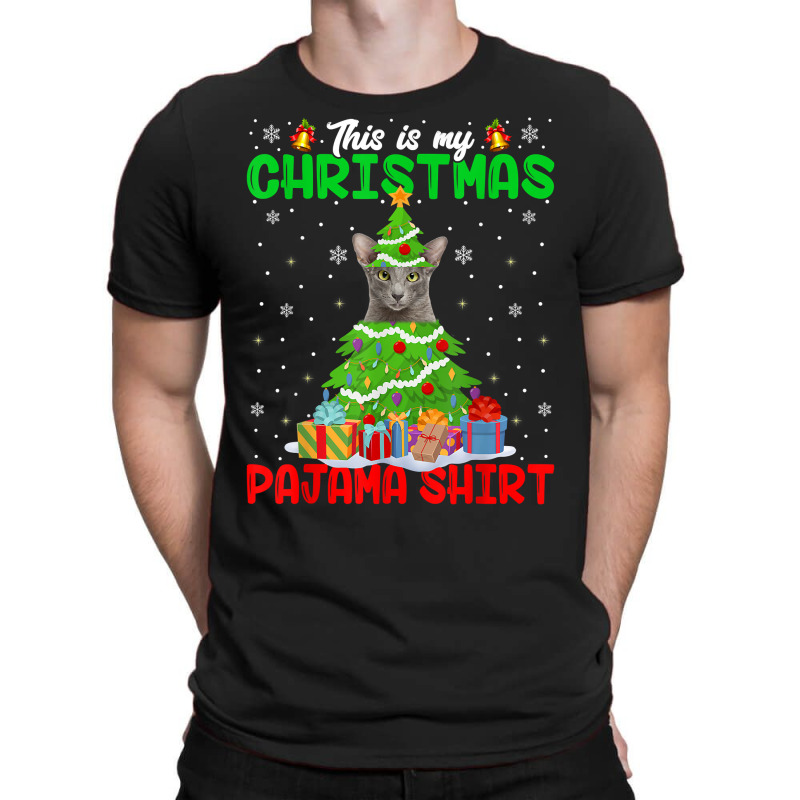 Funny Oriental Cat Lover This Is My Christmas Pajama Xmas T Shirt T-shirt | Artistshot