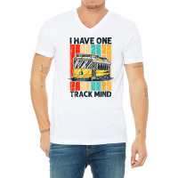 I Have One Track Mind   Model Railroad Train Rail T Shirt V-neck Tee | Artistshot