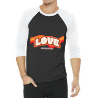 Retro Love 3/4 Sleeve Shirt | Artistshot